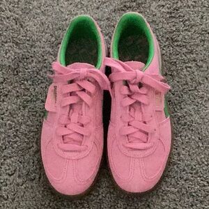 Puma Pink and Green Classic Sneakers (Brand New)